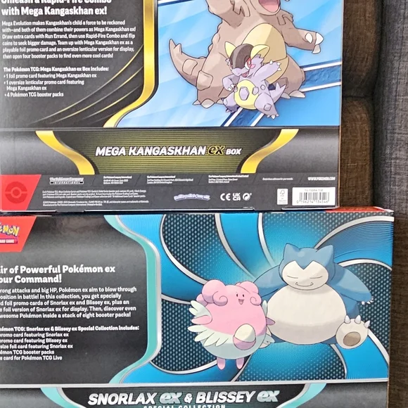 Mega Kangaskhan EX Box and Snorlax & Blissey EX Special Collection - Picture 7 of 9